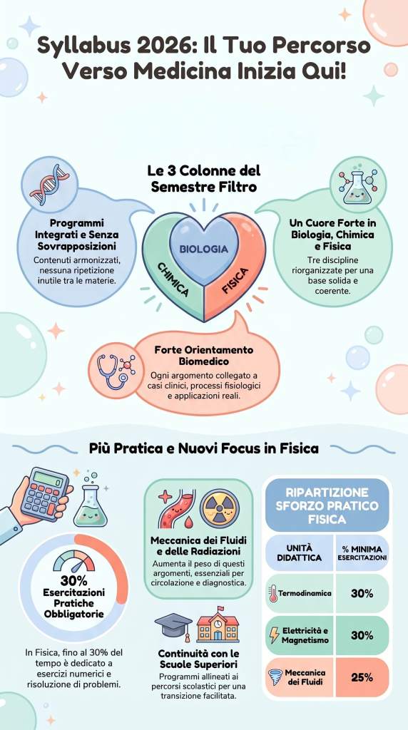 Suggerimento per prepararti al meglio per il semestre filtro 2026 per accesso a medicina